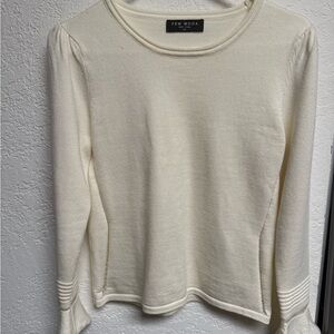 Few Moda Women's Cream Long Sleeve Top
